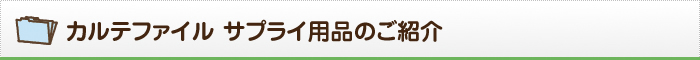 カルテファイルのご紹介